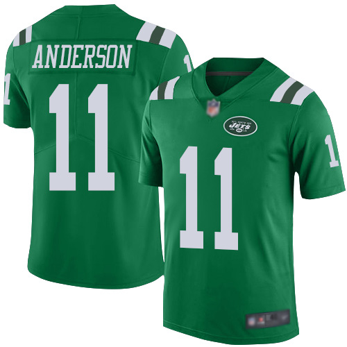 New York Jets Limited Green Men Robby Anderson Jersey NFL Football 11 Rush Vapor Untouchable